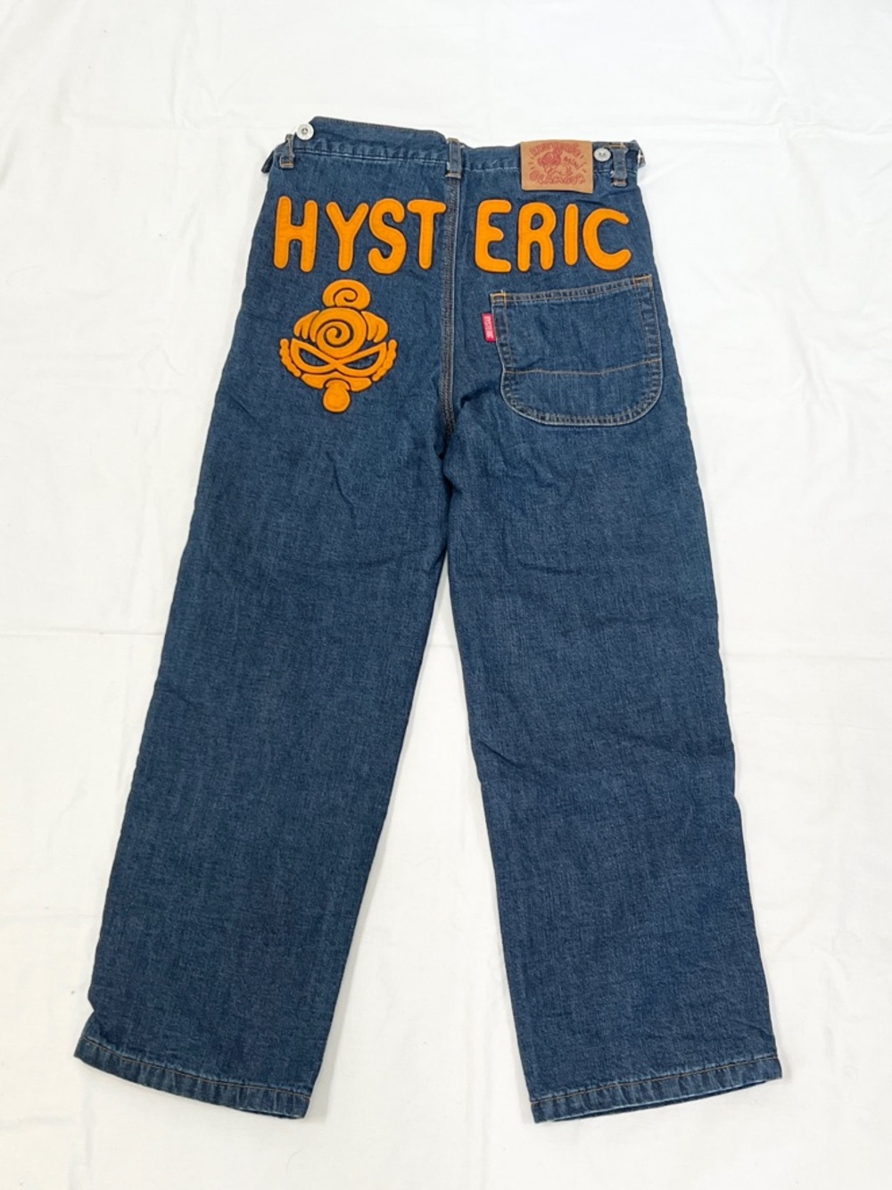 Hysteric Glamour Denim Jeans with Orange Logo